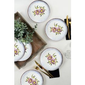 Keramika Polya 22 cm 6 Adet Nordic Tabak