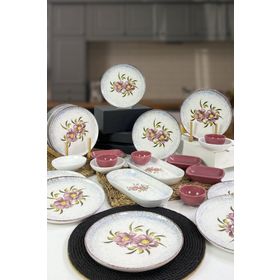 Keramika Polya 24 Parça 12 Kişilik Kahvaltı Takımı