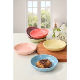 Keramika Rainbow Soft Matte Halka 13 cm 6 Adet Çerezlik/Sosluk