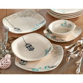 Keramika Retro 24 Parça 6 Kişilik Yemek Takımı