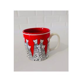 Keramika Ribbon 10 cm Kırmızı Kupa