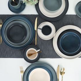 Keramika River Stackable 20 Parça 4 Kişilik Yemek/Kahvaltı Takımı