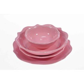 Keramika Romeo 24 Parça Açık Pembe Yemek Takımı