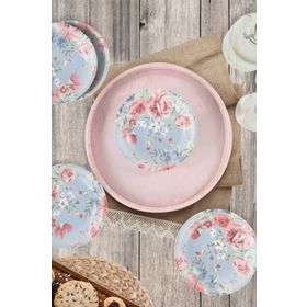 Keramika Rose Blue 13 cm 6 Adet Çerezlik Sosluk