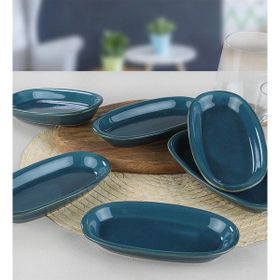 Keramika Safir Hitit 6'lı 16 cm Kayık Tabak