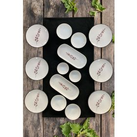 Keramika Sakura 14 Parça 6 Kişilik Kahvaltı Takımı