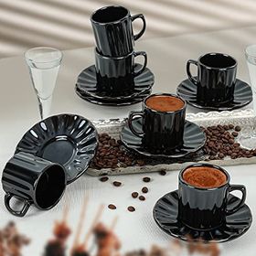 Keramika Shizen Sirius 12 Parça 6 Kişilik Kahve Fincan Takımı