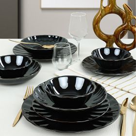 Keramika Sirius Shizen Kahve 24 Parça 6 Kişilik Yemek Takımı