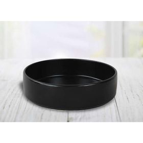 Keramika Siyah Stackable 21 cm Yemek ve Salata Tabağı