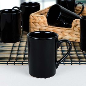 Keramika Siyah Zen 8 cm 6 Adet Kupa