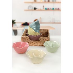 Keramika Soft Mix Roma 11 cm 6 Adet Çerezlik Sosluk