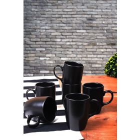 Keramika ST101006F956A0000000ACD100 6 Adet 9 cm Mat Siyah Bulut Kupa