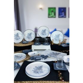 Keramika Stackable Blue Magic 25 Parça 6 Kişilik Kahvaltı Takımı