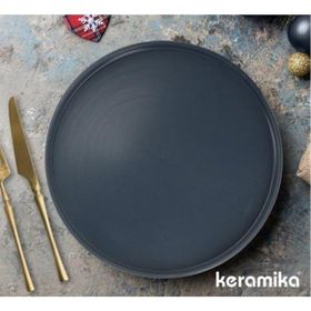 Keramika Stackable Blue Magic Mat Mavi 27 cm Servis Tabağı
