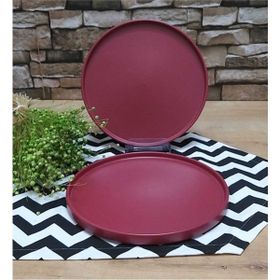 Keramika Stackable Carmen Kırmızı Mat 27 cm 6 Adet Servis Tabağı