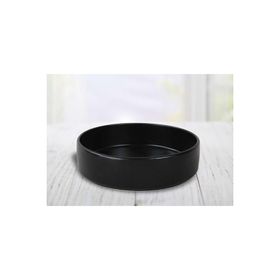 Keramika Stackable Mat Siyah 21 cm Yemek Tabağı