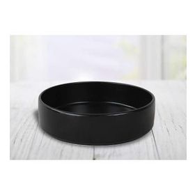 Keramika Stackable Mat Siyah 21 cm Yemek Tabağı