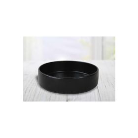 Keramika Stackable Mat Siyah 21 cm Yemek Tabağı