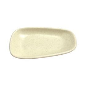 Keramika Tetra Artistik 15 cm Mat Krem Kayık Tabak