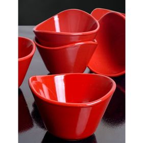 Keramika Tigela Kırmızı Bayrak 6'lı 11 cm Çerezlik