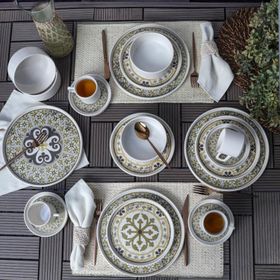 Keramika Timeless Stackable Brown 20 Parça 4 Kişilik Kahvaltı Takımı