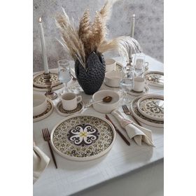 Keramika Timeless Stackable Brown 20 Parça 4 Kişilik Kahvaltı Takımı