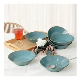 Keramika Turkuaz Granit Hitit 18 cm 6 Adet Yemek Tabağı