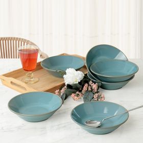 Keramika Turkuaz Granit Hitit 18 cm 6 Adet Yemek Tabağı