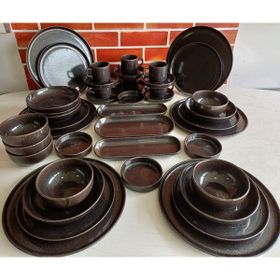 Keramika Twinkle Siyah 43 Parça Yemek Takımı