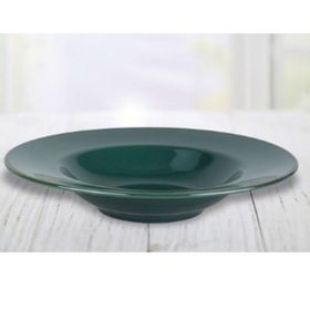 Keramika Yeşil Brush Makarna ve Salata Tabağı