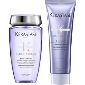 Kerastase 250 ml Blond Absolu Bain Lumiere Parlaklık Şampuanı + 250 ml Blond Absolu Saç Kremi