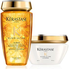 Kerastase 250 ml Elixir Ultime Parlaklık Şampuanı Le Bain+200 ml Le Masque Kerastase Elixir Ultime Parlaklık Maskesi