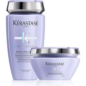Kerastase Blond Absolu Bain Lumiere 250 ml Şampuan + Blond Absolu Ultra Violet 200 ml Maske
