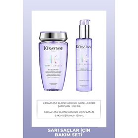 Kerastase Blond Absolu Bain Lumiere 250 ml Şampuan+Blond Absolu Cicaplasme 150 ml Saç Serumu
