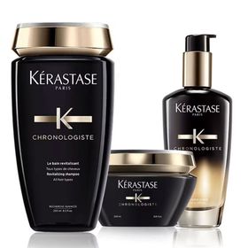 Kerastase Canlandırıcı 250 ml Şampuan + 200 ml Maske + Parfümlü 120 ml Saç Bakım Yağı