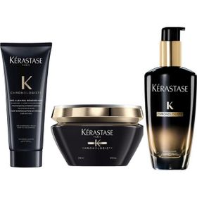 Kerastase Chronologiste Havyar Özlü Pre-Cleanse 200 ml Maske 200 ml Krem 150 ml Bakım Yağı 100 ml Canlandırıcı Bakım Seti