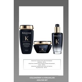 Kerastase Chronologiste Havyar Özlü Pre-Cleanse 200 ml Maske 200 ml Krem 150 ml Bakım Yağı 100 ml Canlandırıcı Bakım Seti