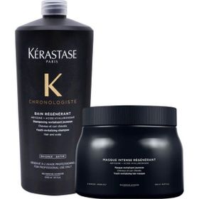 Kerastase Chronologiste Regenerant Canlandırıcı 1 lt Şampuan+500 ml Canlandırıcı Saç Maskesi