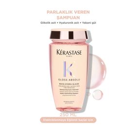 Kerastase Gloss Absolu Bain Hydra-Glaze Elektriklenmeye Eğilimli Saçlar 250 ml Parlaklık Veren Şampuan