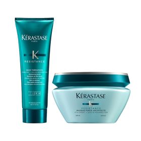 Kerastase Resistance Bain Therapiste Çok Yıpranmış Saçlar İçin 250 ml Şampuan+200 ml Onarıcı Maske