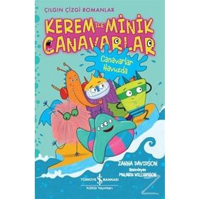 Kerem İle Minik Canavarlar / Canavarlar Havuzda / Zanna Davidson / İş Bankası Yayınları