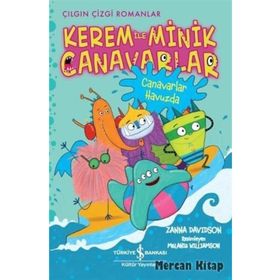 Kerem İle Minik Canavarlar / Canavarlar Havuzda / Zanna Davidson / İş Bankası Yayınları