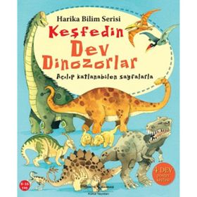 KEŞFEDIN DEV DINOZORLAR AÇILIP KATLANABILEN SAYFALARLA - USBORNE PUBLISHING