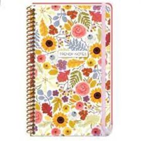 Keskin 13x21 80 Yaprak Çizgili Sert Kaplı Spiralli Trendy Notes Spring Time Lily Defter