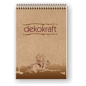 Keskin 144102 Dekokraft Spiralli A5 Kareli 100 Yaprak Bloknot