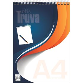 Keskin 145502 Truva Spiralli A4 Kareli 40 Yaprak Bloknot