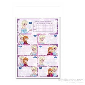 Keskin 220120-71 Frozen 20'li Ders Programlı Okul Etiketi
