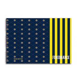 Keskin 300215-65 Fenerbahçe 15 Yaprak 25x35 cm Spiralli Resim Defter