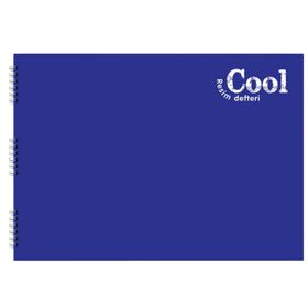 Keskin 306111-99 Cool 17x25 Spiralli PP Kapak 15 Yaprak Resim Defteri