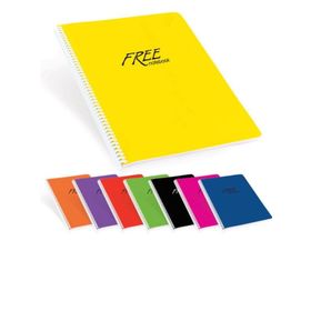 Keskin 320392 Free A4 PP Kapak 40 Yaprak Kareli Spiralli Defter